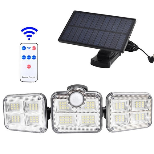 Solar Outdoor Light with Motion Sensor and 122 LEDs