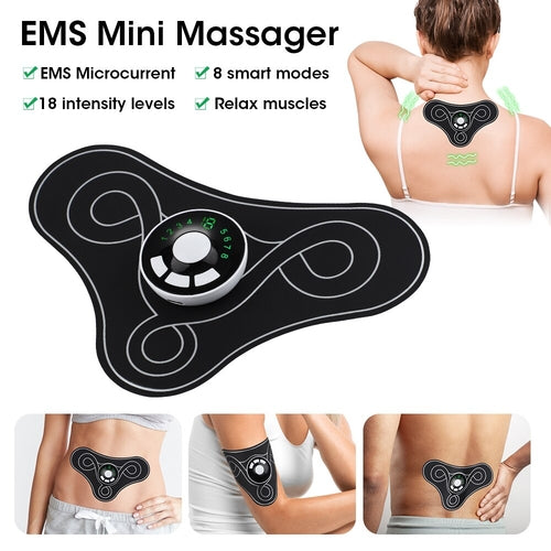Compact EMS Massager with 8 Modes
