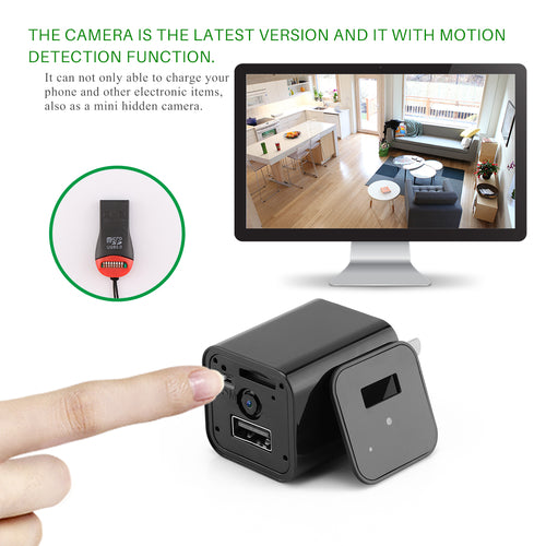 USB Charger with Built-in 1080p Camera