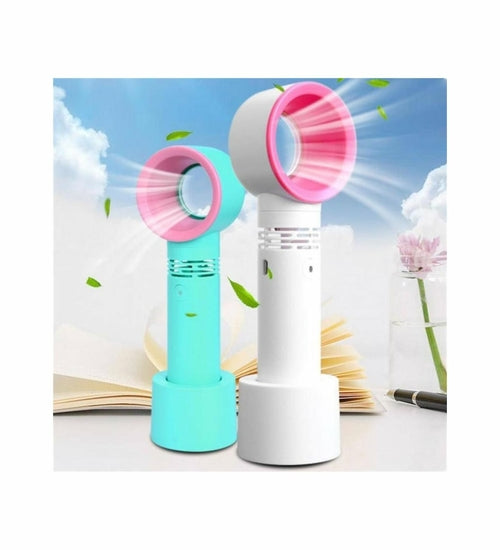 Oplaadbare USB-miniventilator zonder zichtbare bladen